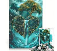 Puzzle da 1000 pezzi per adolescenti, antico albero della vita surreale, gioco rilassante, stimolante da completare, per rafforzare l'amore tra le coppie 50x75cm