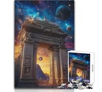 Puzzle da 1000 pezzi per adolescenti, antico portale verso le stelle, divertimento in famiglia e serata di giochi, sfida difficile, ottimo regalo, dimensioni 38x26cm