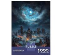 Puzzle Da 1000 Pezzi Per Adolescenti Apocalyptic Cityscape Under A Swirling Sky Puzzle Per Adolescenti Giocattoli Antistress Regalo Di Compleanno, Natale 52x38cm/1000pcs