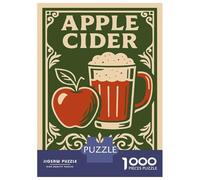 Puzzle Da 1000 Pezzi Per Adolescenti Apple Cider Vintage Style Puzzle Per Adolescenti Gioco Pratico Decorazione Perfetta Per È Ideale Come Regalo 38x26cm/1000pcs