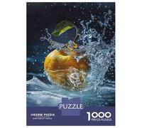 Puzzle Da 1000 Pezzi Per Adolescenti Apple Falling Into Water Puzzle Per Adulti Gioco Pratico Decorazione Da Parete Offerta Come Regalo Per Tutta La Famiglia 38x26cm/1000pcs