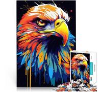 Puzzle da 1000 pezzi per adolescenti Aquila American Spirit Bird Gioco di famiglia antistress sfida difficile Regalo di opere d'arte 75x50cm