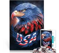 Puzzle da 1000 pezzi per adolescenti Aquila americana Giocattolo educativo intellettuale decomprimente è ideale come regalo per tutta la famiglia 38x26cm