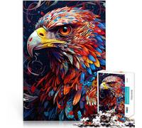 Puzzle da 1000 pezzi per adolescenti Aquila colorata per il giocattolo di sfida del gioco educativo Giocattoli per la decorazione della casa 75x50cm