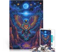 Puzzle da 1000 pezzi per adolescenti Aquila di colore fantasy Vacanza a casa: uccidere il tempo perché è ideale come regalo per tutta la famiglia 38x26cm
