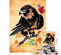 Puzzle da 1000 pezzi per adolescenti Aquila nera Arte tradizionale Decorazione per la casa Giocattoli Idee regalo Giochi rilassanti Lista dei desideri con Babbo Natale Dimensioni 50x75cm