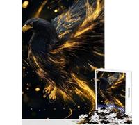 Puzzle da 1000 pezzi per adolescenti Aquila reale con piume luminose Giocattoli antistress Regalo divertente Gioco pratico Difficile da completare Dimensioni 50x75cm