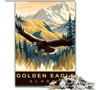 Puzzle da 1000 pezzi per adolescenti Aquila reale, giocattoli educativi per l'apprendimento, regali di compleanno unici per età 14+ 26x38cm
