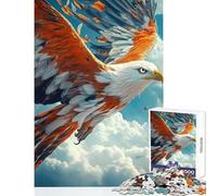 Puzzle da 1000 pezzi per adolescenti aquilone aquila in volo giocattolo educativo regali di Babbo Natale segreto gioco rompicapo aiuta il cervello ad allenarsi dimensioni 50x75cm