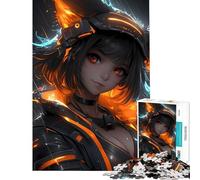 Puzzle da 1000 pezzi per adolescenti arancione cyberpunk anime divertimento per ragazze a casa attività che migliorano la memoria gioco per famiglie adatto a partire dai 14 anni 38x26cm