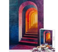 Puzzle da 1000 pezzi per adolescenti Archi cromatici Giocattoli fai da te Ottimo regalo per giochi Rompicapo Gioco impegnativo da completare Dimensioni 38x52cm