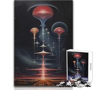 Puzzle da 1000 pezzi per adolescenti Architettura aliena Nessun bel design Gioco per migliorare la memoria Regalo per compleanni Dimensioni 38x52cm