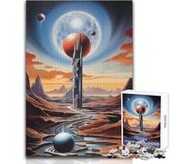 Puzzle da 1000 pezzi per adolescenti Architettura aliena Nessun bel design Gioco per migliorare la memoria Regalo per compleanni Dimensioni 38x26cm