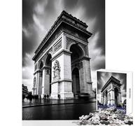 Puzzle da 1000 pezzi per adolescenti Arco di Trionfo a Parigi Decorazione per la casa Giocattoli Ottimo regalo Gioco pratico Lista dei desideri con Babbo Natale Dimensioni 38x52cm