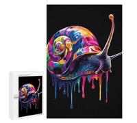 Puzzle da 1000 pezzi per adolescenti arcobaleno lumaca gocciolamento arte puzzle giocattoli fai da te decorazione da parete aiuta l'esercizio cerebrale 1000 PCS