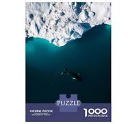 Puzzle Da 1000 Pezzi Per Adolescenti Arctic Humpback Whale from Above Puzzle Per Adulti Giochi Rilassanti Analisi E Logica Regali Unici Per Compleanni 38x26cm/1000pcs