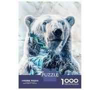 Puzzle Da 1000 Pezzi Per Adolescenti Arctic Majesty Polar Bear Puzzle Per Adolescenti Gioco Per Famiglie Migliora La Memoria Regali Unici Per Compleanno E Natale 52x38cm/1000pcs