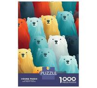 Puzzle Da 1000 Pezzi Per Adolescenti Arctic Polar Bears Puzzle Giochi Per Famiglie Decorazione Murale Regali Unici Per Compleanno E Natale 70x50cm/1000pcs