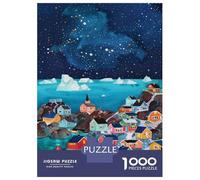 Puzzle Da 1000 Pezzi Per Adolescenti Arctic Village Painting Puzzle Per Adulti Gioco Pratico Decorazione Da Parete Offerta Come Regalo Per Tutta La Famiglia 38x26cm/1000pcs