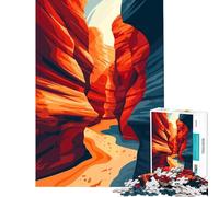 Puzzle da 1000 pezzi per adolescenti Arizona Canyon minimalista divertente giocattolo che crea dipendenza per coltivare la pazienza regalo per donne e uomini divertente e spiritoso (38x52cm)