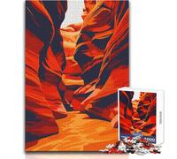 Puzzle da 1000 pezzi per adolescenti Arizona Canyon Travel Art Gioco impossibile Regali per donne Regali di Babbo Natale segreto Dimensioni 38x26cm