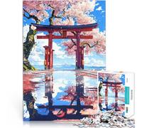 Puzzle da 1000 pezzi per adolescenti Armonia Hanami per il giocattolo di sfida del gioco educativo Lista dei desideri con Babbo Natale 75x50cm