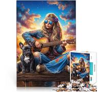 Puzzle da 1000 pezzi per adolescenti Armonia scatenata Giocattoli educativi per l'apprendimento Giochi per famiglie Adatto alle coppie 38x26cm