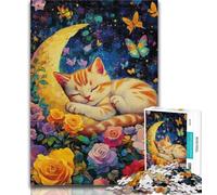 Puzzle da 1000 pezzi per adolescenti Art Cat, regali per adolescenti, gioco stimolante e gioco in famiglia, regali di Babbo Natale segreto, 50x75cm