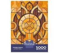 Puzzle Da 1000 Pezzi Per Adolescenti Art Deco Stained Glass Window Puzzle Per Adulti Giochi Rilassanti Decorazione Per La Casa Offerta Come Regalo Per Tutta La Famiglia 38x26cm/1000pcs