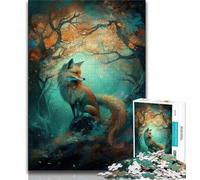 Puzzle da 1000 pezzi per adolescenti Art Fox Under The Tree per adolescenti, 1000 pezzi, giochi educativi, decorazione per la casa, collezione di artisti, belle arti (50x75cm)