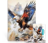 Puzzle da 1000 pezzi per adolescenti Arte animale dell'aquila Giocattoli da gioco per regalo di famiglia Migliorare l'amore tra le coppie 75x50cm