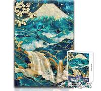 Puzzle da 1000 pezzi per adolescenti, arte astratta Kintsugi, bellissimo design, gioco per migliorare la memoria, regalo per compleanni, dimensioni 50x75cm