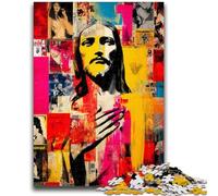 Puzzle da 1000 pezzi per adolescenti, arte cristiana, difficili da completare ma divertenti e umoristici, regalo di compleanno, regali, arte murale 50x75cm