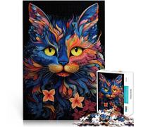 Puzzle da 1000 pezzi per adolescenti Arte del gatto Giocattoli educativi per l'apprendimento Giochi per famiglie Adatto alle coppie 38x26cm