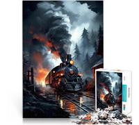 Puzzle da 1000 pezzi per adolescenti arte del treno per il giocattolo di sfida del gioco educativo Adatto per la decorazione del desktop 75x50cm