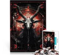 Puzzle da 1000 pezzi per adolescenti Arte della capra Fatto di cartone per 14+ Decorazione della casa Come regalo per tutta la famiglia e gli amici misurare：38x52cm