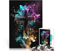 Puzzle da 1000 pezzi per adolescenti Arte della Croce Divina Sfida di gioco educativo giocattolo perché è ideale come regalo per tutta la famiglia 52x38cm