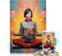 Puzzle da 1000 pezzi per adolescenti Arte della meditazione Allena il tuo cervello e le tue mani Regalo di compleanno, regali, arte murale 50x70cm
