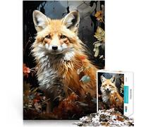 Puzzle da 1000 pezzi per adolescenti arte della volpe Antistress Vacanza in patria Uccidere il tempo Adatto per la decorazione del desktop 75x50cm