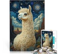 Puzzle da 1000 pezzi per adolescenti Arte dell'alpaca Antistress Vacanza in patria Uccidere il tempo Migliorare l'amore tra le coppie 52x38cm