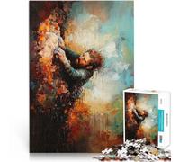 Puzzle da 1000 pezzi per adolescenti Arte dell'arrampicata su roccia - Sport d'avventura astratti Taglio di precisione Adatto alle coppie 75x50cm
