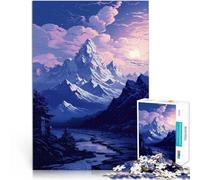 Puzzle da 1000 pezzi per adolescenti Arte delle montagne giocattoli educativi per l'apprendimento Gioco educativo per compleanno e Natale 50x70cm