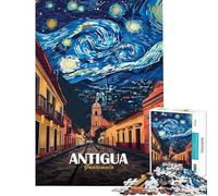 Puzzle da 1000 pezzi per adolescenti arte di strada di Antigua Guatemala gioco per adulti e famiglie sfida difficile da completare (dimensioni 50x75cm)