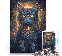 Puzzle da 1000 pezzi per adolescenti ARTE ESTETICA DEL GATTO Giocattolo educativo antistress offerte come regali per tutta la famiglia 75x50cm