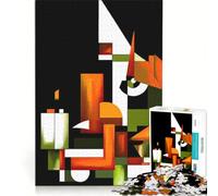 Puzzle da 1000 pezzi per adolescenti arte geometrica visionaria gioco per famiglie decorazione da parete per rafforzare l'amore tra le coppie 38x26cm