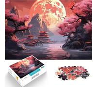 Puzzle da 1000 pezzi per adolescenti Arte giapponese dei fiori di ciliegio Sfida difficile offerte come regali per tutta la famiglia 38x26cm