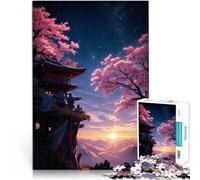 Puzzle da 1000 pezzi per adolescenti Arte giapponese fantasy Sakura Gioco di famiglia per e Giocattoli per la decorazione della casa 75x50cm