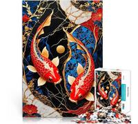 Puzzle da 1000 pezzi per adolescenti Arte Kintsugi con pesci koi Giocattoli da gioco per regalo di famiglia Regalo di compleanno 75x50cm