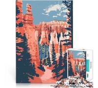 Puzzle da 1000 pezzi per adolescenti Arte naturalistica del Bryce Canyon Regali di giochi impegnativi Migliorare l'amore tra le coppie 52x38cm