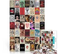 Puzzle da 1000 pezzi per adolescenti Arte patchwork retrò Giocattoli Giochi Educativi Antistress Giocattoli per la decorazione della casa 38x26cm